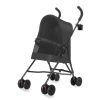Pet Stroller for Small Dogs Cats with Mesh Ventilation, Lightweight Foldable Design, Cup Holder, Black